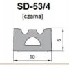 Uszczelka SD-53/4-0 DGP 10x6 czarna ECOMAR1ML